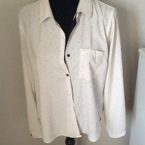 White sit back button up